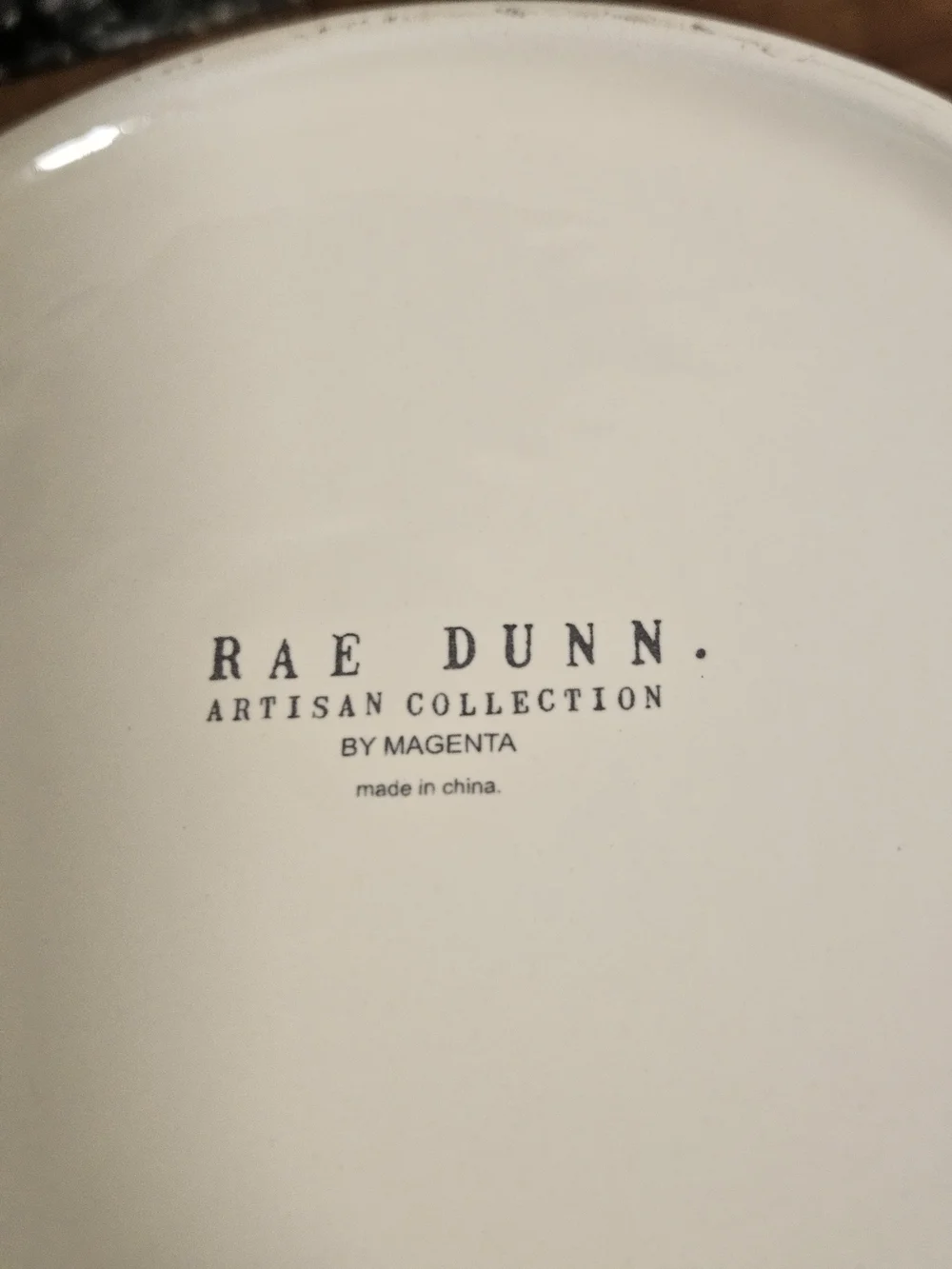 Rae Dunn White Ceramic Bowl with GULP Text